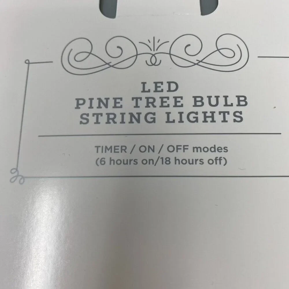 Target 7' Pine Tree Bulb 15 LED Battery Operated String Light Wondershop™